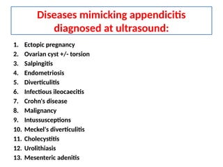 2. Acute appendicitis is the inflammation of vermiform appendix | PPTX
