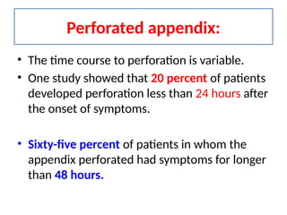 2. Acute appendicitis is the inflammation of vermiform appendix | PPTX