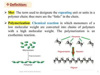 Polymerization Def Polymers in dentistry and dental practice | PDF