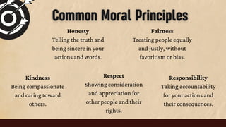 Basic Morality 2.1 Discussing Moral Choices and Dilemmas; Introduction to Basic Moral ...