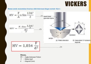 2. Hardness Testing test measures a material's resistance to permanent ...
