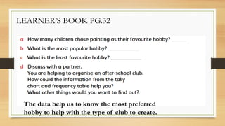 2. STATISTICS - TALLY CHART AND FREQUENCY TABLES - CHAPTER 2.pptx