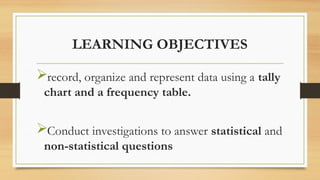 2. STATISTICS - TALLY CHART AND FREQUENCY TABLES - CHAPTER 2.pptx