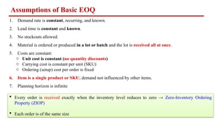 2. Inventory Model - One item with constant demand rate.pptx
