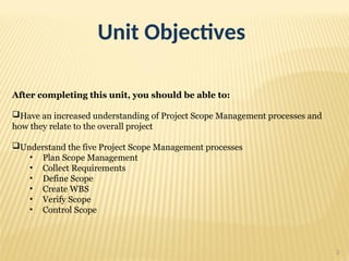 Project Scope Management_Project Management | PPT