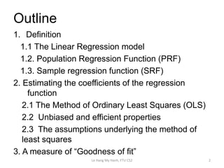 2. chapter2.pdf simple linear regression model | PDF