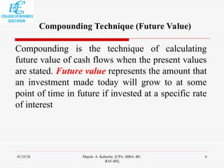 Compounded Money Value 2.1 FM Chapter 2 -Time value of money..ppt