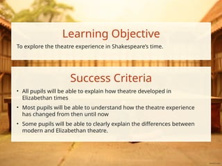 2. Elizabethan Theatre PowerPoint.pptx English language learning | PPTX