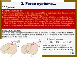 2. Force Systems AAU mechanics statics chapter 2 | PDF