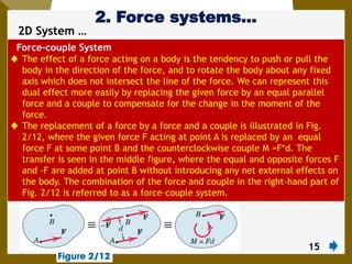 2. Force Systems AAU mechanics statics chapter 2 | PDF