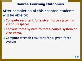 2. Force Systems AAU mechanics statics chapter 2 | PDF