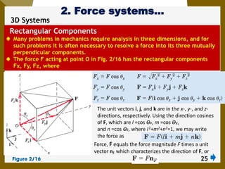 2. Force Systems AAU mechanics statics chapter 2 | PDF