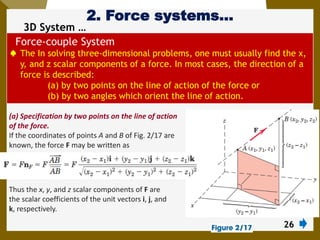 2. Force Systems AAU mechanics statics chapter 2 | PDF