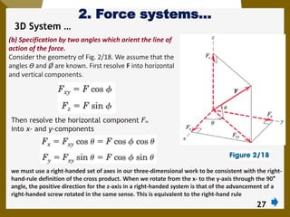 2. Force Systems AAU mechanics statics chapter 2 | PDF