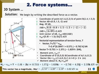 2. Force Systems AAU mechanics statics chapter 2 | PDF