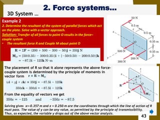 2. Force Systems AAU mechanics statics chapter 2 | PDF