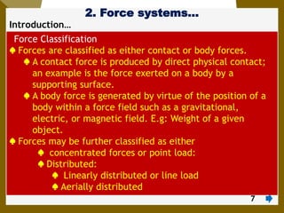 2. Force Systems AAU mechanics statics chapter 2 | PDF
