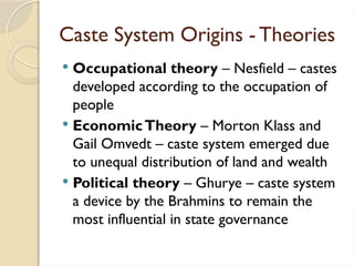2. Origins of the Caste System – Theories.pptx