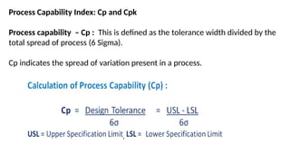 PROCESS CAPABILITY Statistical Quality Control | PPTX