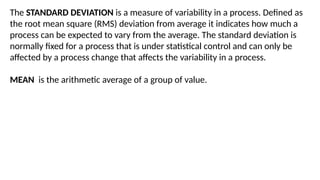 2. PROCESS CAPABILITY (TOPIC 2) Statistical Quality Control | PPTX