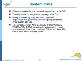 Operating-System Structures and Explanation | PPT