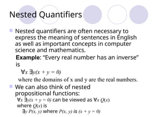 Comprehensive Guide to Predicates, Quantifiers, and Logic in Discrete ...