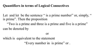 Logic Quantifiers Comprehensive Guide to Quantifiers in Logic and Set Theory | PPTX