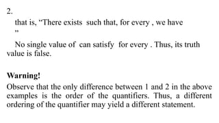 Comprehensive Guide to Quantifiers in Logic and Set Theory | PPTX