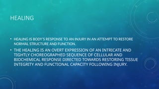 Comprehensive Overview of Wound Healing Processes and Classifications ...