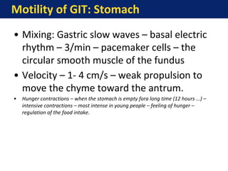 Comprehensive Physiology and Motor Functions of the Gastro-Intestinal ...
