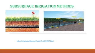Comprehensive Guide to Subsurface and Sprinkler Irrigation Methods for ...