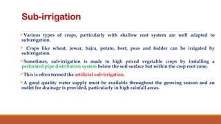 Comprehensive Guide to Subsurface and Sprinkler Irrigation Methods for ...