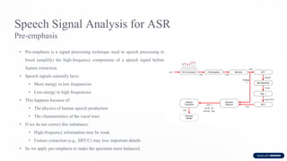 Fundamentals of Speech Signal Processing and ASR Architecture Explained ...
