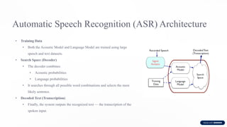 Fundamentals of Speech Signal Processing and ASR Architecture Explained ...