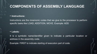 Comprehensive Overview of Assembly and Machine Programming Languages | PPTX