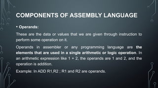Comprehensive Overview of Assembly and Machine Programming Languages | PPTX