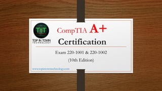 Comprehensive Guide to CompTIA A+ Certification Exam 220-1001 & 220 ...