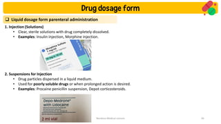 Drug Dosage Forms and Their Clinical Applications | PDF