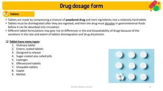 Drug Dosage Forms and Their Clinical Applications | PDF