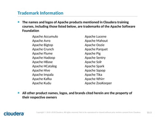 Comprehensive Introduction to Apache Kudu and Cloudera Ecosystem | PDF