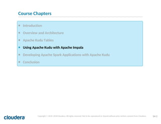 Comprehensive Introduction to Apache Kudu and Cloudera Ecosystem | PDF