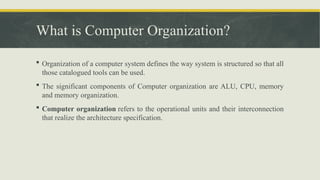 Comprehensive Overview of Computer Organization and Assembly Language ...