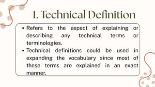 Understanding Technical and Operational Definitions in Vocabulary ...