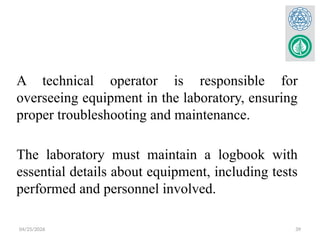 Operator Laboratory Comprehensive Overview of Laboratory Quality Management Systems and ISO ...