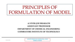 Comprehensive Principles of Process Modeling and Simulation in Chemical ...