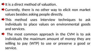 Comprehensive Environmental Valuation: Theory, Values, and Economic ...