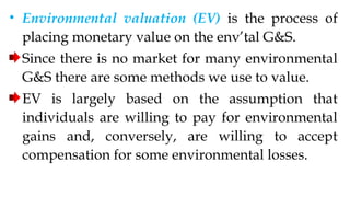 Comprehensive Environmental Valuation: Theory, Values, and Economic ...