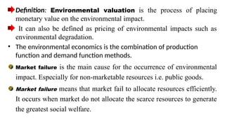 Comprehensive Environmental Valuation: Theory, Values, and Economic ...