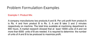 Linear Programming Formulation Example Comprehensive Guide to Linear Programming: Formulation and Graphical ...