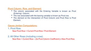 Pivot Rows Linear Comprehensive Guide to Linear Programming: Formulation and Graphical ...